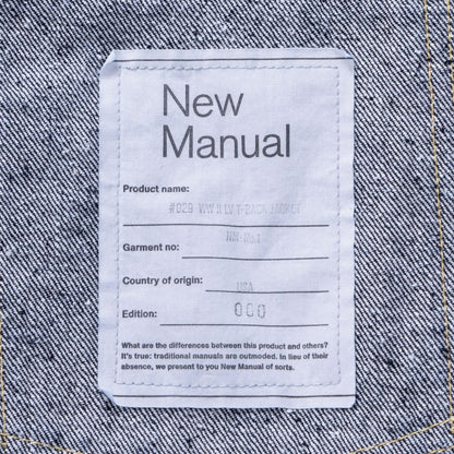 New Manual #29 WWⅡLV T-BACK JACKET