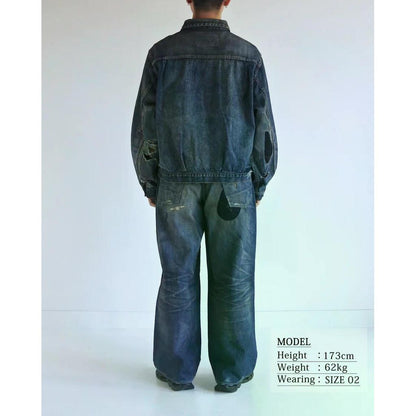 ANACHRONORM  REMAKED DOUBLE POCKET DENIM JACKET INDIGO
