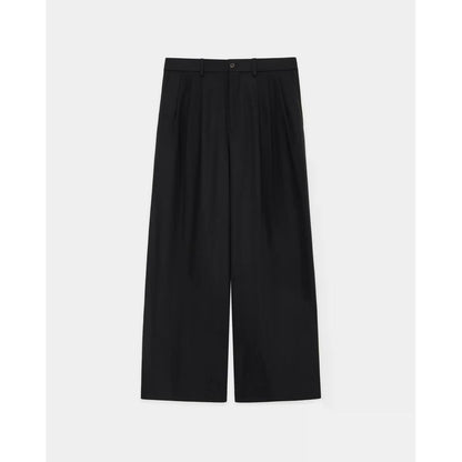 MARKAWARE Organic Cotton Survival Cloth Triple Pleated Wide Trousers