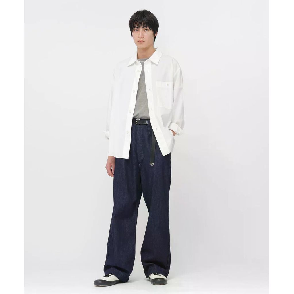 MHL. CANTON LIGHT DENIM TROUSERS