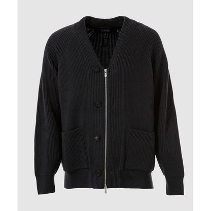 COMME des GARCONS HOMME BATONER W-NAME WOOL KNIT CARDIGAN（CHARCOAL）