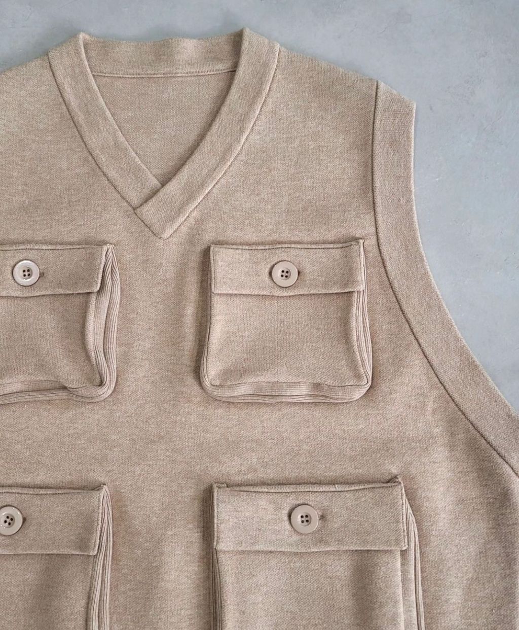 VOO × AMBERGLEAM Fisherman Knit Vest