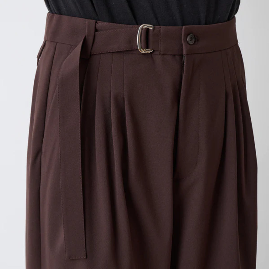 White Mountaineering SOLOTEX 4 TUCK WIDE PANTS