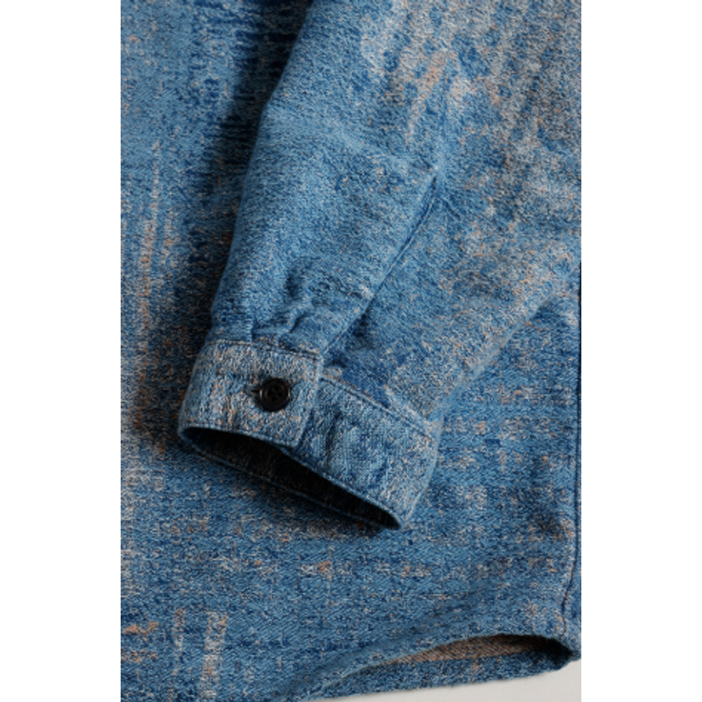 FDMTL BORO JAQUARD HAORI SHIRT 3YR WASH