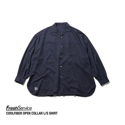 FreshService "COOLFIBER OPEN COLLAR L/S SHIRT"