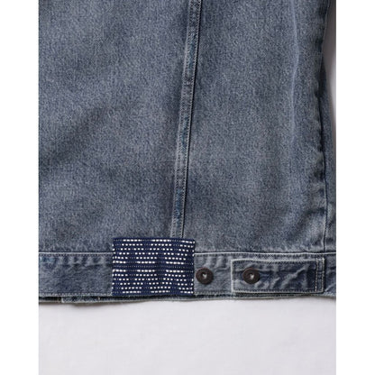 Liberaiders DAMAGED DENIM TRUCKER JACKET