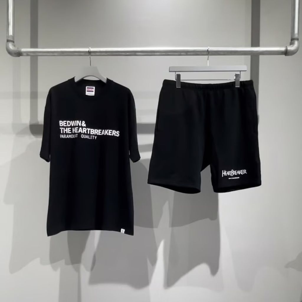 BEDWIN & THE HEARTBREAKERS LINEAGE Ex. SWEAT SHORTS （BLACK）