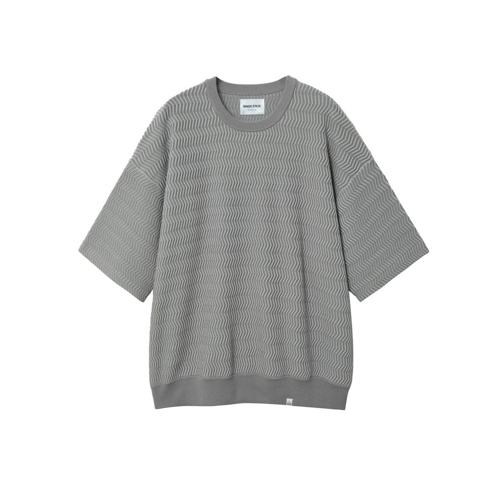 MAGIC STICK ZIGZAG LINED SS CREW