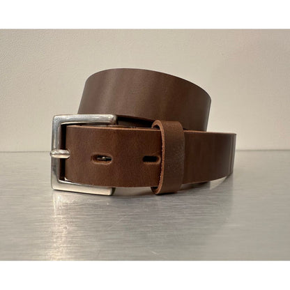 Y's for men x CHROMEXCEL LEATHER PLAIN BLACK BELT