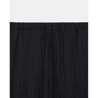 marka Wool seersucker / Wide Cylinder Fit Easy Pants