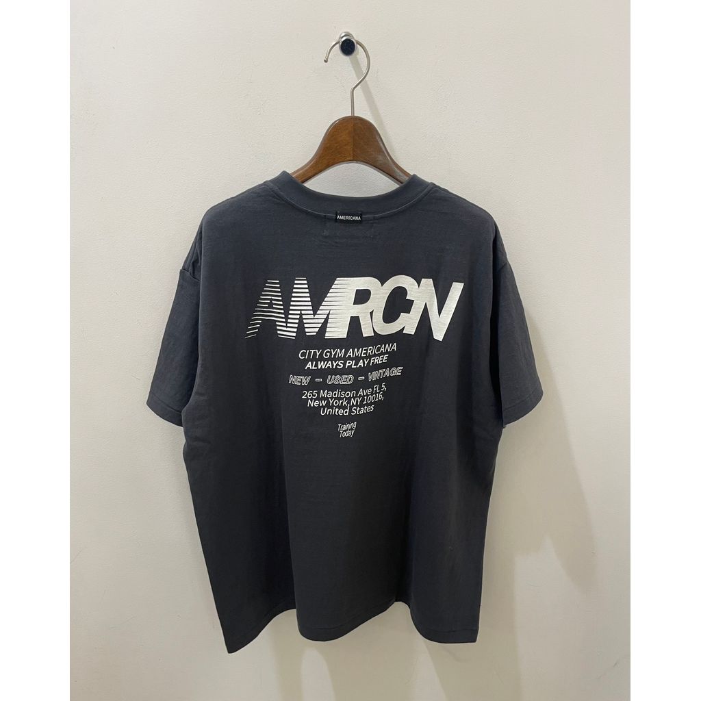 Americana ラフィー丸胴 プリントT