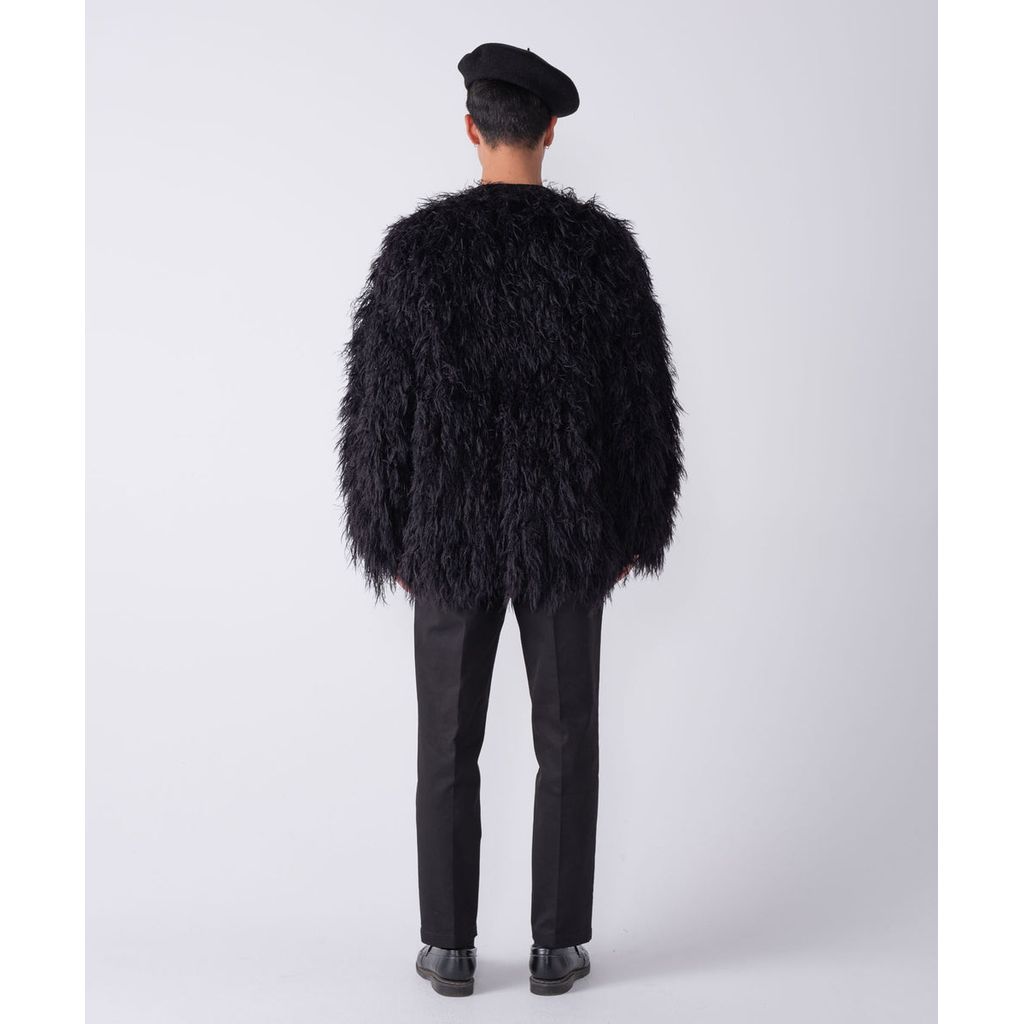 BEDWIN & THE HEARTBREAKERS LONG HAIR MOHAIR CARDIGAN "CHEWBACCA"