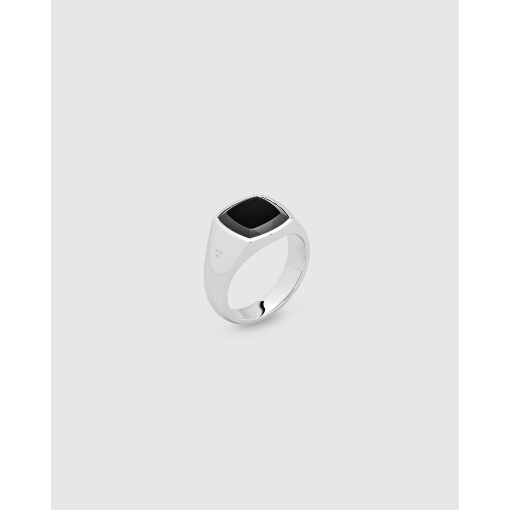 TOM WOOD  Kay Ring Polished Onyx 101276