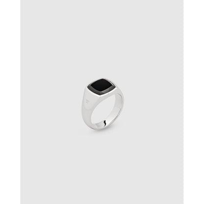 TOM WOOD  Kay Ring Polished Onyx 101276