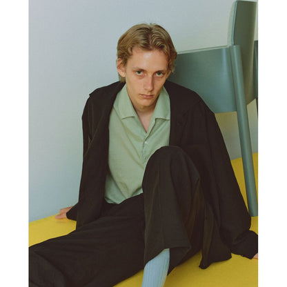 MARKAWARE  ORGANIC COTTON LOAN ITALIAN OPEN COLLAR SHIRT