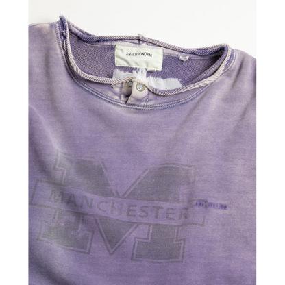 ANACHRONORM MANCHESTER PRINTED CUT-OFF SWEAT PARKA