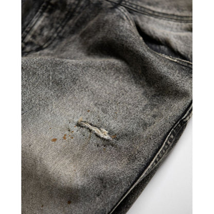 ANACHRONORM FRONT YORK REMAKED DENIM PANTS BLACK (REMAKE)