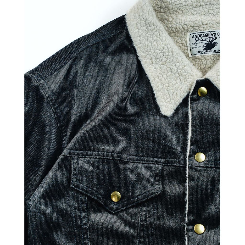 ANDFAMILYS Corduroy Trucker Jacket
