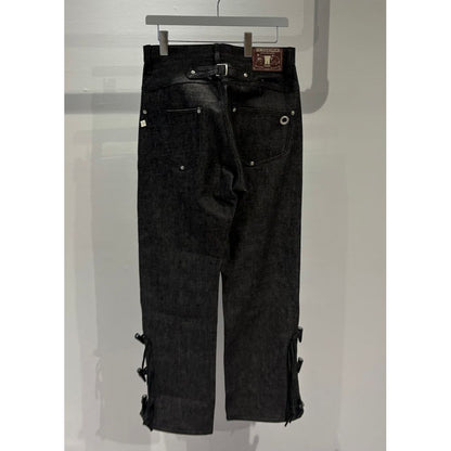 FAF NEWCOMMUNE Wide Leg Denim Pants Rigid