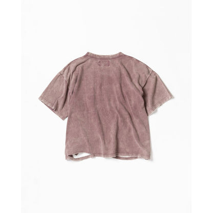 ANACHRONORM MOSS STITCH DAMAGED POCKET S/S T-S