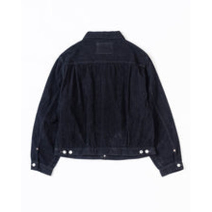 ANACHRONORM  SULFUR DYED CORDUROY FRONT TUCK JACKET SULFUR BLACK