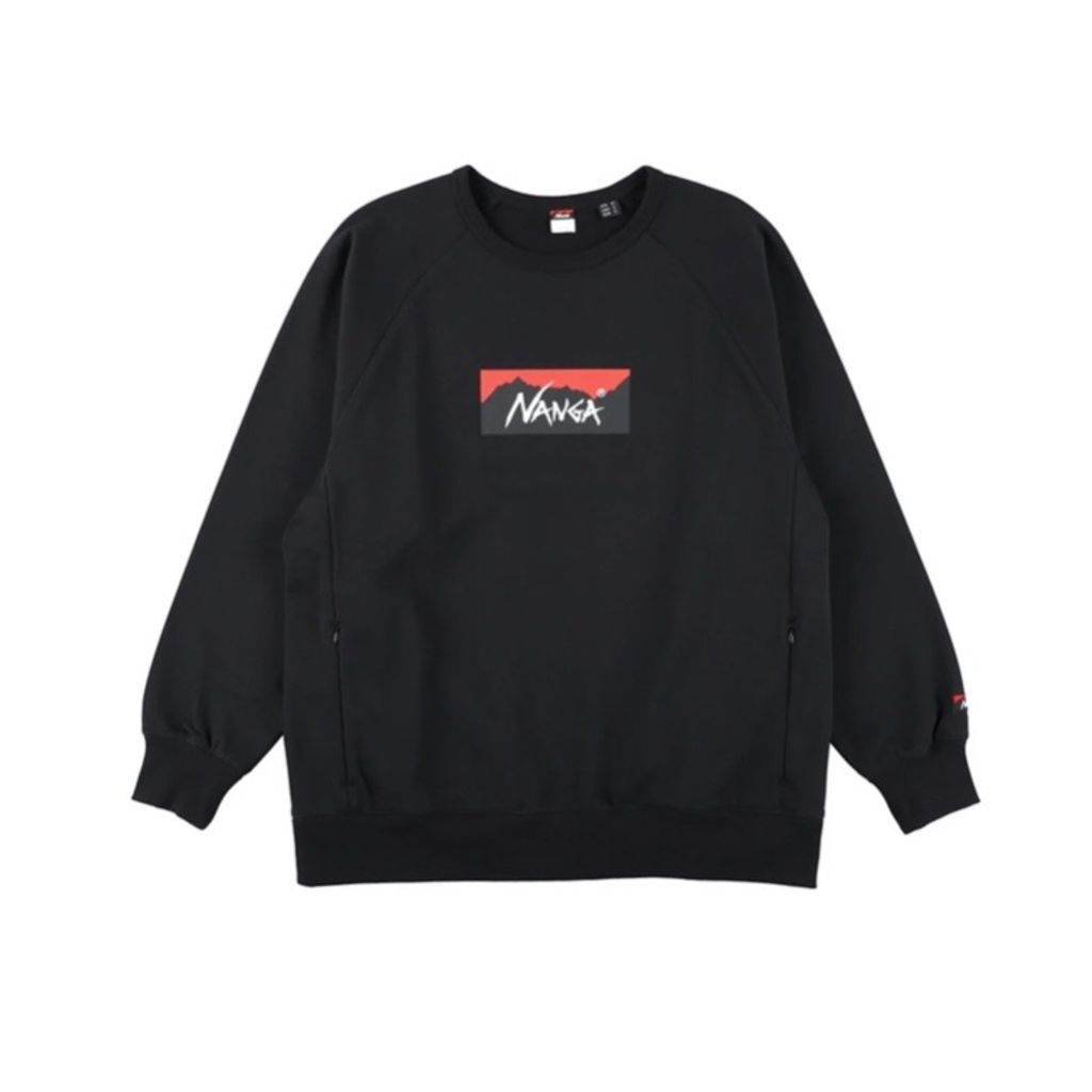 NANGA ECO HYBRID BOX LOGO SWEATSHIRT(UNISEX)