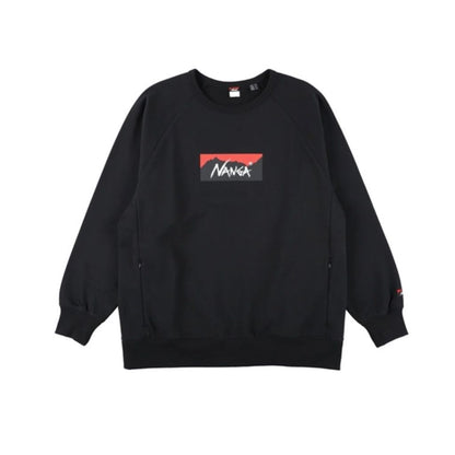 NANGA ECO HYBRID BOX LOGO SWEATSHIRT(UNISEX)