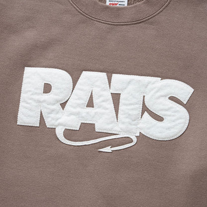 RATS BOX LOGO CREW NECK SWEAT