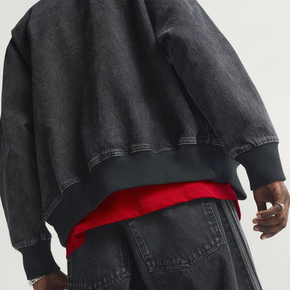 adidas originals  アディカラー デニム ファイヤーバード トラックトップ（True Black Denim）
