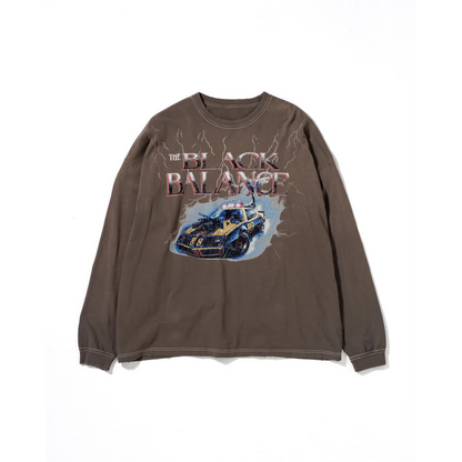ANACHRONORM DYED CUSTOM CAR GRAPHIC L/S T-SHIRTS DUSTY