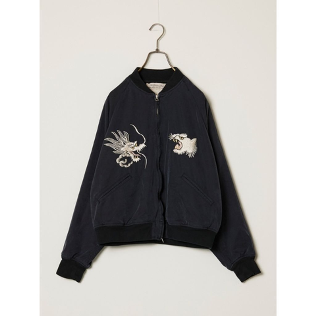 REMI RELIEF RN30389009 レーヨンフィブリルツイルスカジャン(刺繍：龍・虎)  26ss