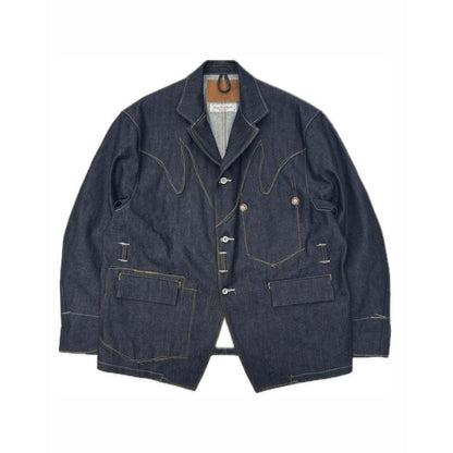 DAIRIKU "Freedom Stitch" Rigid Denim Western Jacket