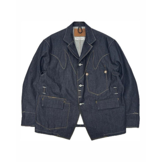 DAIRIKU "Freedom Stitch" Rigid Denim Western Jacket