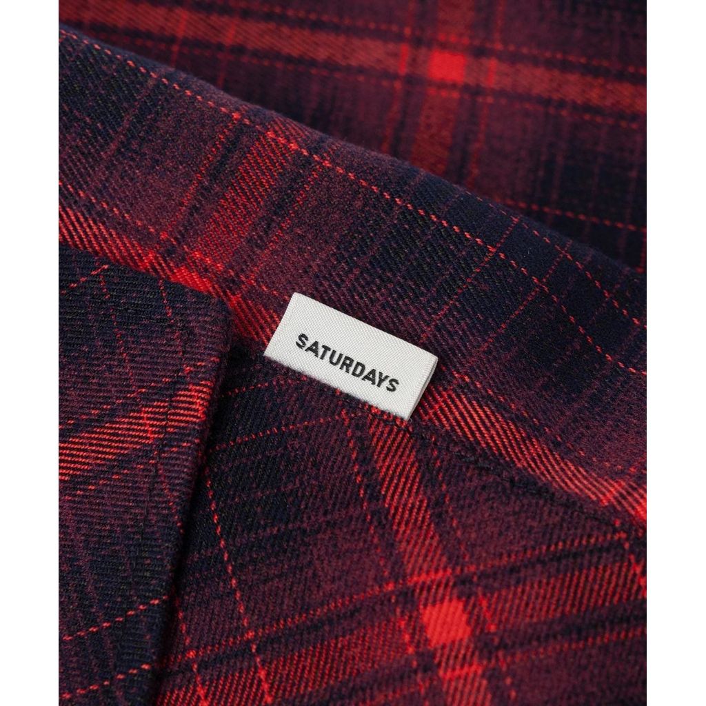 SATURDAYS NEW YORK CITY Marco Ombre Check CPO Shirt