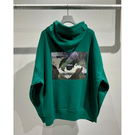 TSUTOMU MORIYA × LINEAGE CORE SP ABSTRACT HOODIE（GREEN）