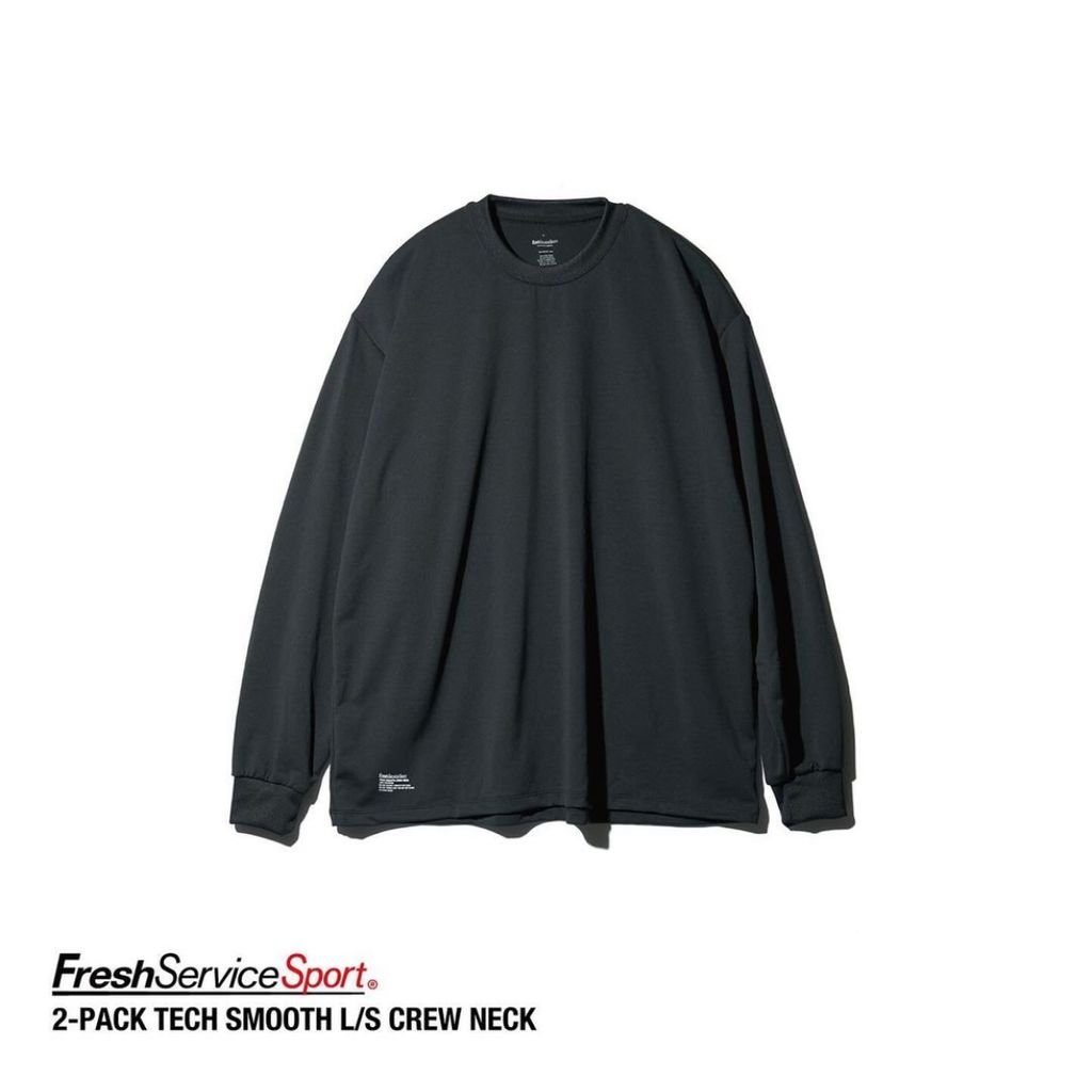 FreshService "2-PACK TECH SMOOTH L/S CREW NECK"