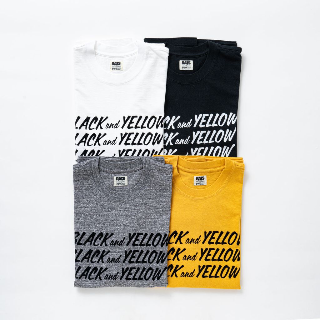 RATS BLACK and YELLOW TEE