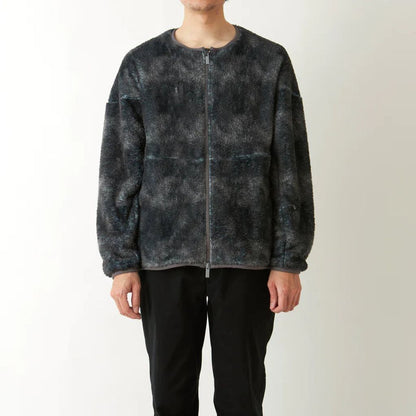 WHITE MOUNTAINEERING ABSTRUCT PATTERN FLEECE BLOUSON