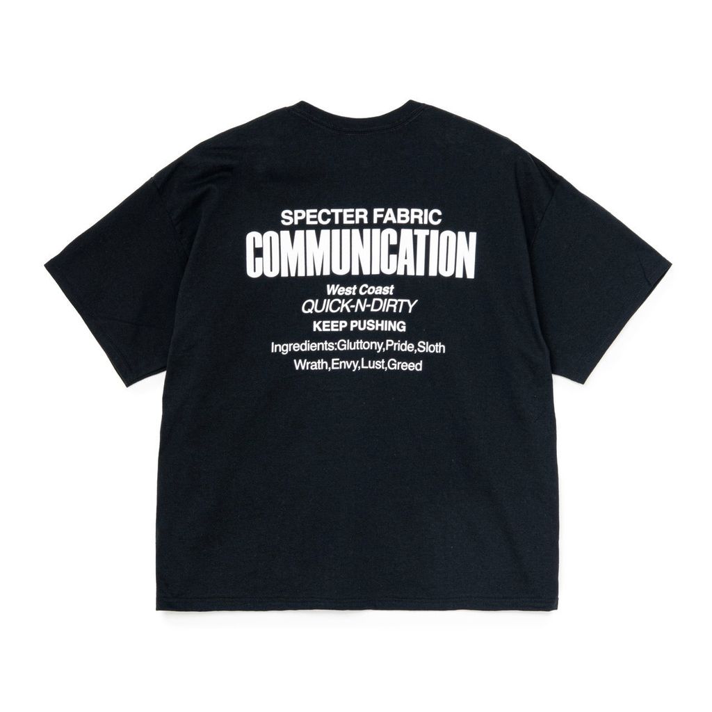 Specter Fabric Communication Tシャツ SPECTER FABRIC COMMUNICATION SFC QUICK-N-DIRTY Tee – MAROON WEBSTORE