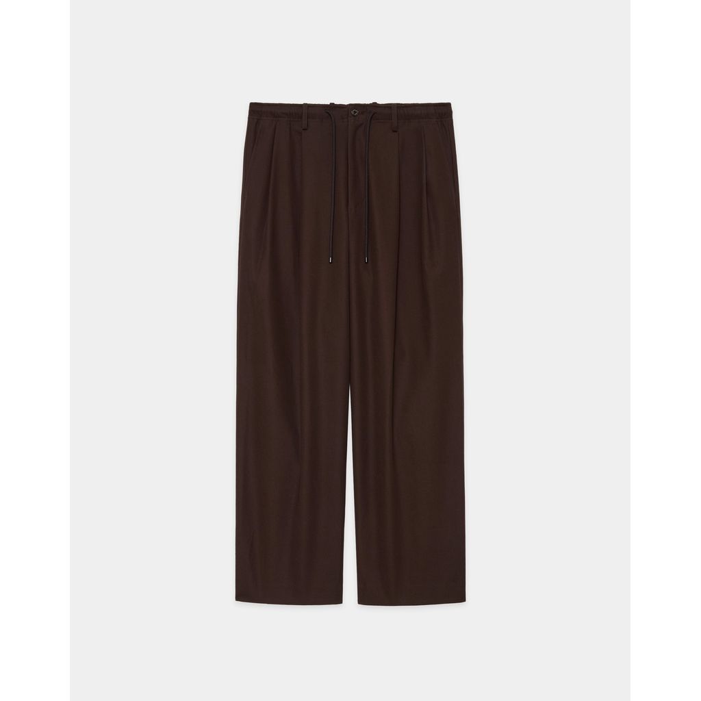 MARKAWARE Organic Cotton Gabardine Double Pleated Easy Trousers