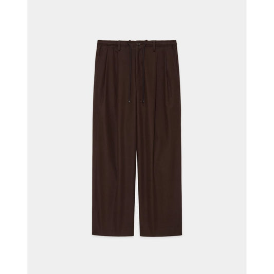 MARKAWARE Organic Cotton Gabardine Double Pleated Easy Trousers