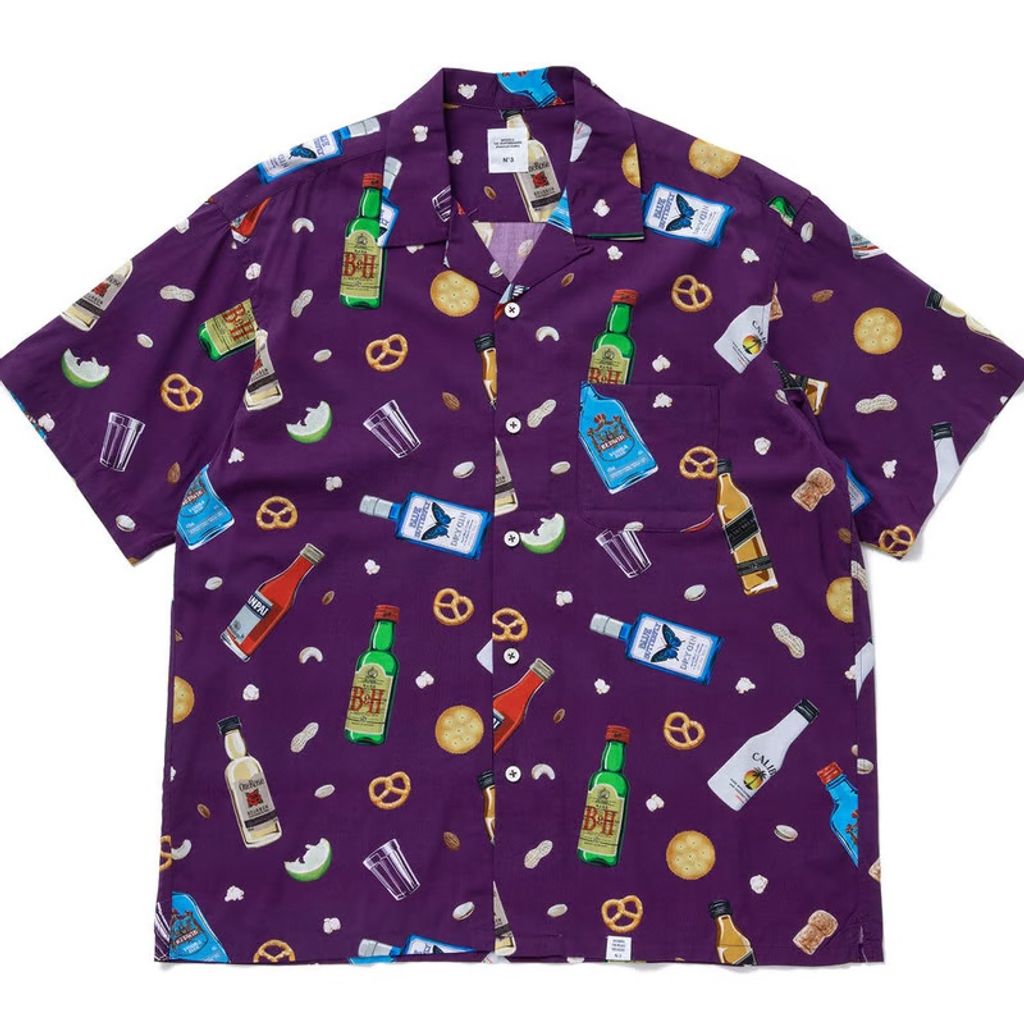 BEDWIN & THE HEARTBREAKERS S/S OPEN COLLAR ALOHA SHIRT "ROGERS"