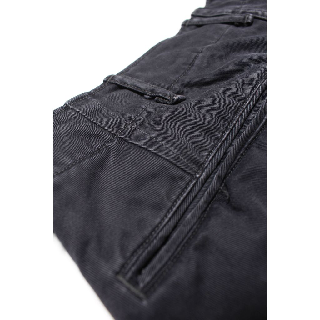BOWWOW BLACK WORK TROUSERS AGED