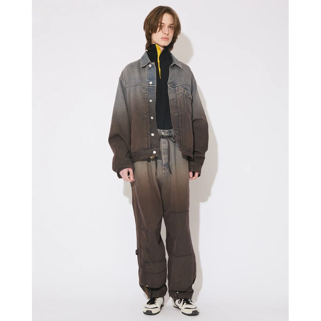 beautiful people double-end selvedge denim blouson gradation