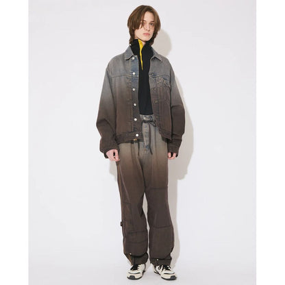 beautiful people double-end selvedge denim blouson gradation