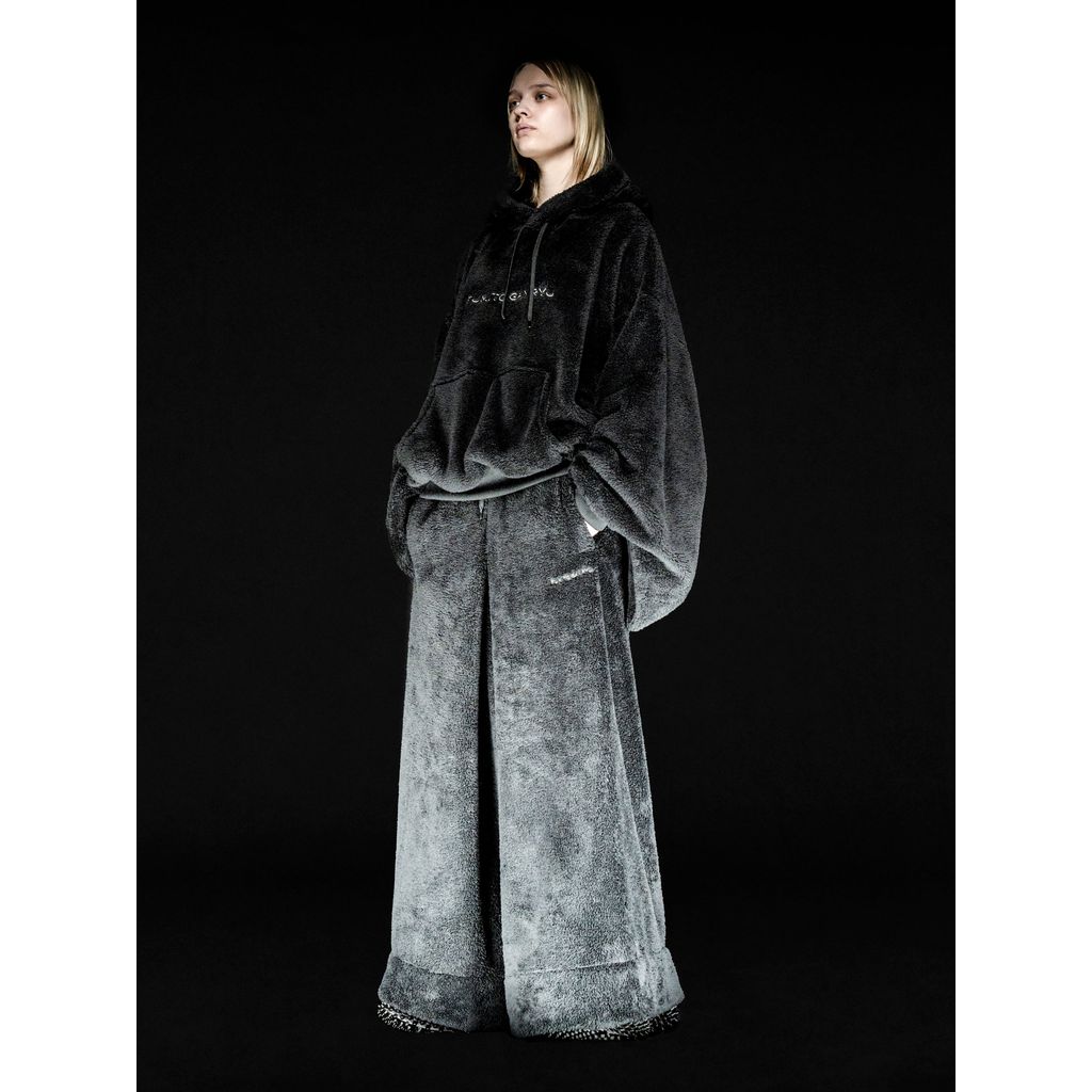 FUMITO GANRYU Kimono Boa Fleece Hoodie