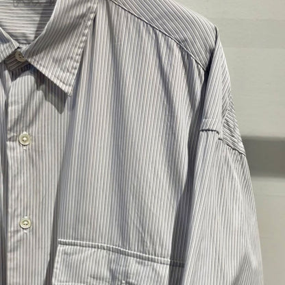 PORTER CLASSIC ROLL UP STRIPE SHIRT