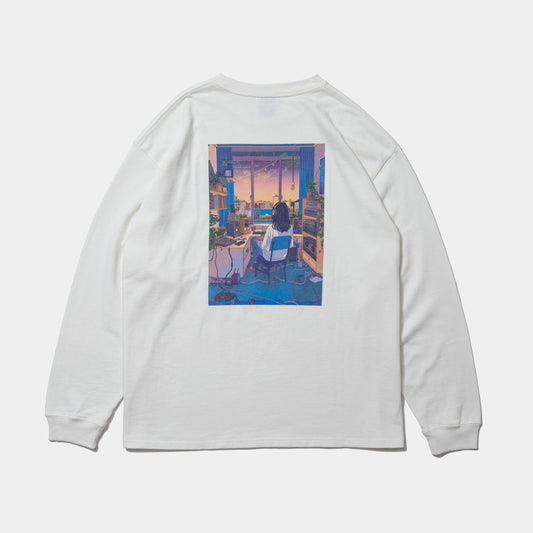 APPLEBUM "Make Music" L/S T-shirt for LINEAGE（Natural）