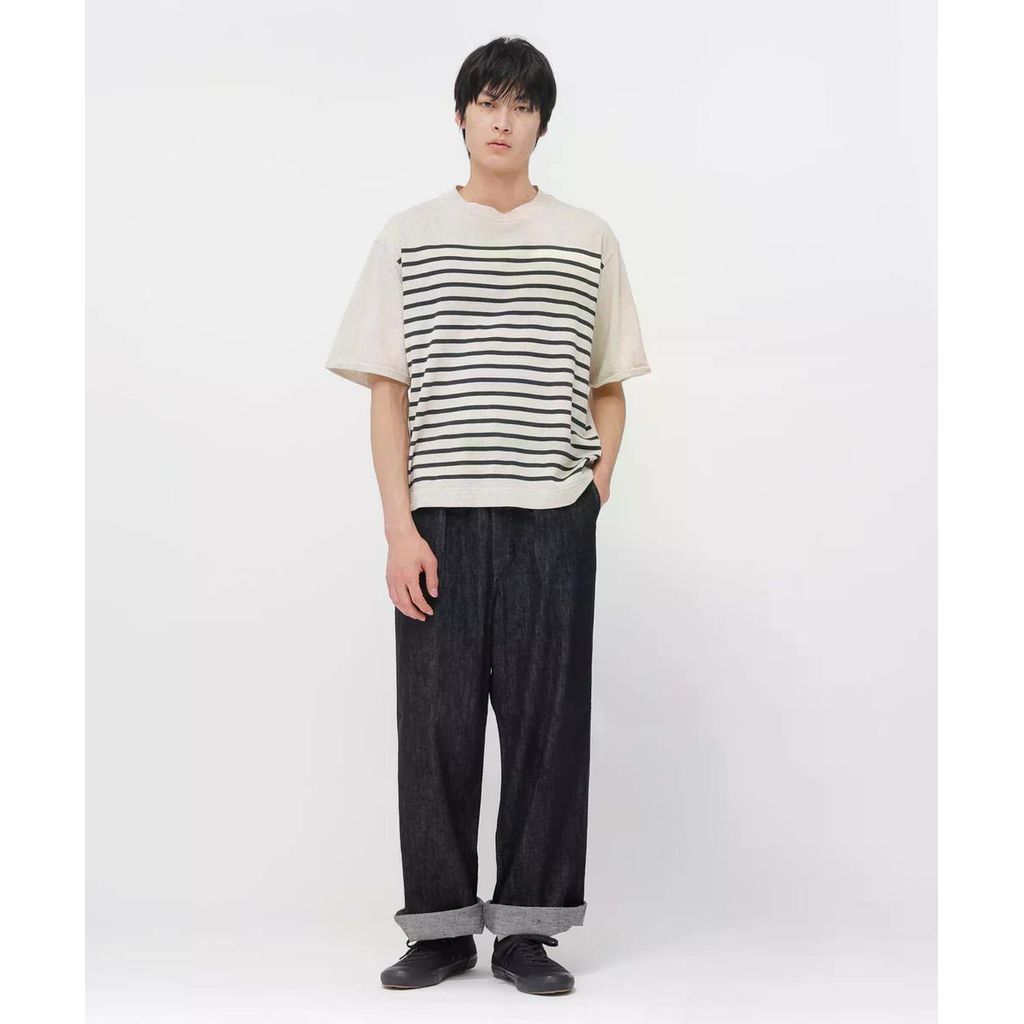 MHL. CANTON LIGHT DENIM TROUSERS