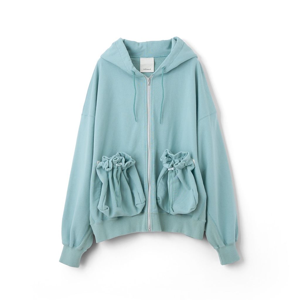 refomed "KINCHAKU" ZIPUP HOODIE